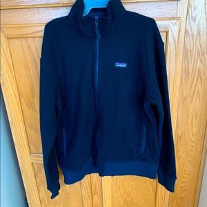 EUC patagonia shearling fleece jacket size large